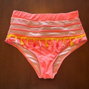 Pink Fringe Bikini Bottom